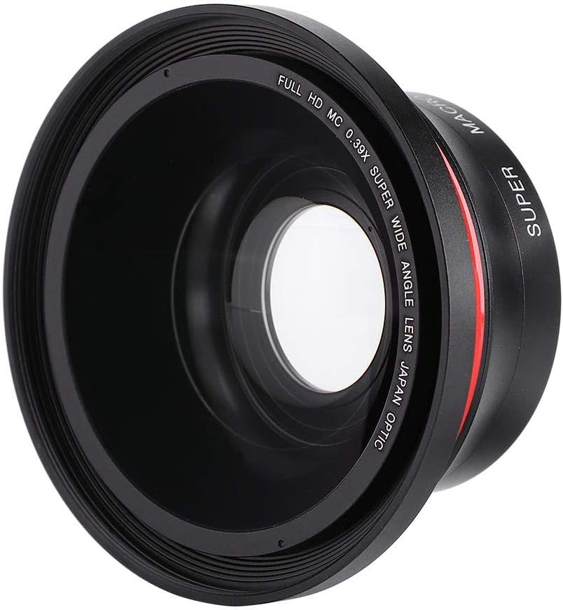 37mm 0.39X Professional HD Wide Angle Lens with Macro Lens and 37mm Phone Clip for Camcorder DSLR Camera - Image 5